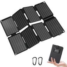 25W Solar Panel Charger, Pocket Size Ultra Light, 25 Conversion, USB C and U...