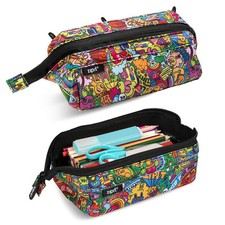 ZIPIT Lenny Pencil Case   Fun  Durable Zipper Pouch for Kids  School Supplies