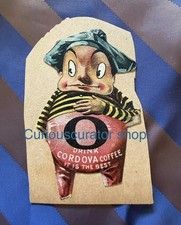 Antique 1880s Palmer Cox Brownies Cordova Coffee paper die cut