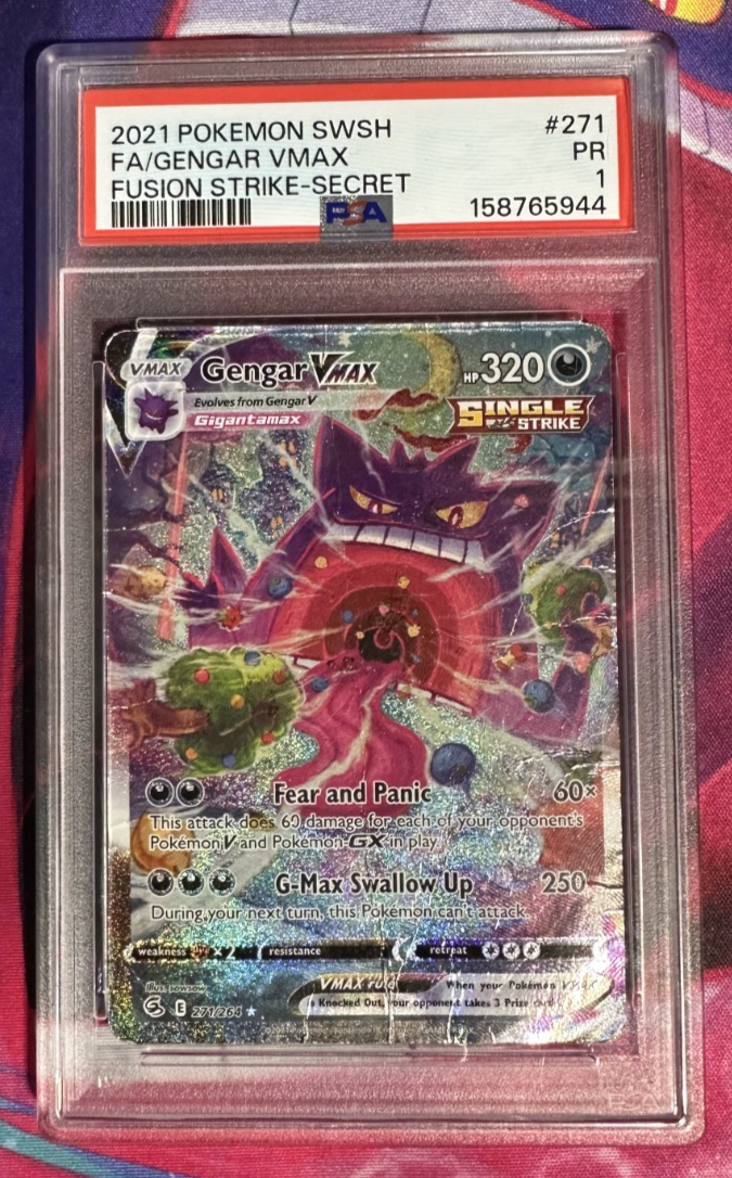 その他 Gengar VMAX 271/264 25+ Gengar VMAX (Alternate Art Secret) 271/264 Swsh08: Fusion