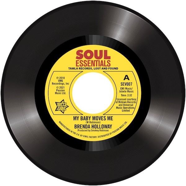 BRENDA HOLLOWAY My Baby Moves Me / Spellbound - New Northern Soul 45 Listen 7""