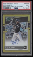 2020 DONRUSS OPTIC LUIS ROBERT OA-LR OPTIC AUTOGRAPHS GOLD 7/10 PSA 9 WHITE SOX