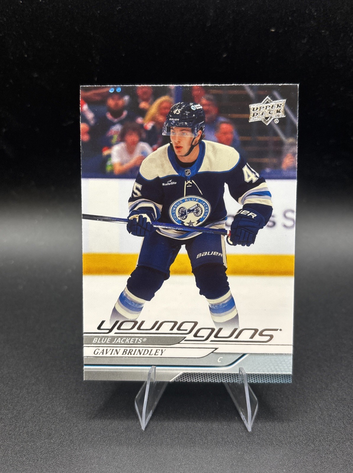 2024-25 Upper Deck Gavin Brindley Young Guns Rookie #207 Columbus Blue Jackets