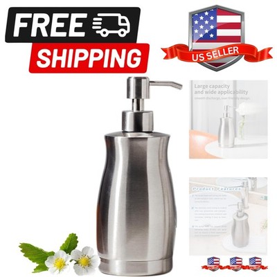 Brushed Stainless Steel Countertop Soap Dispenser Rust and Leak Resistant Han...
