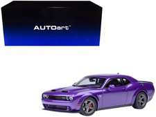 2023 Dodge Challenger SRT Super Stock Plum Crazy Purple 1/18 Model Car Autoart