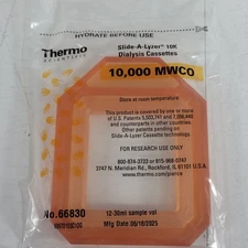 Thermo Fisher 66830 Slide-A-Lyzer Dialysis Cassette 10,000 MWCO 12-30 ml 6/pkg