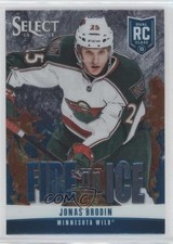 2013-14 Panini Select Fire on Ice Rookies Blue Jonas Brodin #FR-18 n1u
