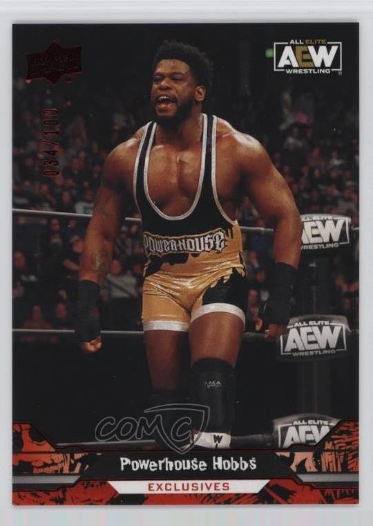 2023 Upper Deck AEW All Elite Wrestling Exclusives /100 Powerhouse Hobbs #19 u0d