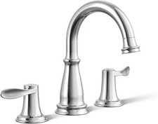 KOHLER Bellera 8 in. Widespread Double-Handle Bathroom Faucet in Polished Chrome