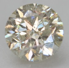 Certified 0.51 Carat H VS2 Round Brilliant Natural Enhanced Loose Diamond 4.99mm
