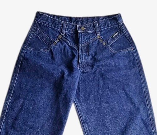 Vintage Rocky Mountain Rockies Bareback High-Rise Western Mom Jeans Damen 30x36 90er
