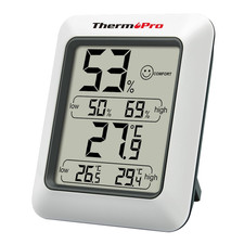 Thermopro TP50 Digital Thermo-Hygrometer Indoor Room Thermometer with Recording 