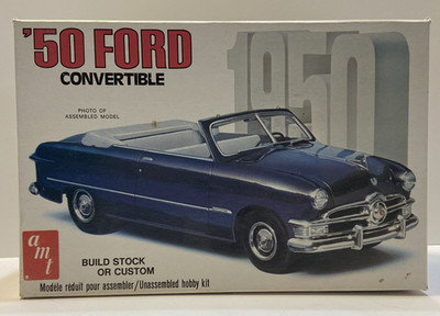 VINTAGE AMT - 1950 Ford Convertible Model Kit 23203 1/25 Scale Classic Car OBSI