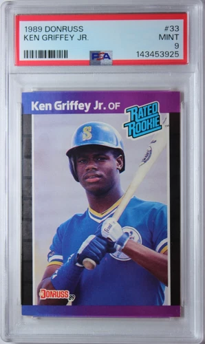 1989 Donruss Ken Griffey Jr. ROOKIE Card #33 PSA 9 Mint