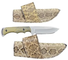 ESEE 3 RC Cross Draw Hunting Sheath Handmade Rattlesnake skin  Sheath Right Pull