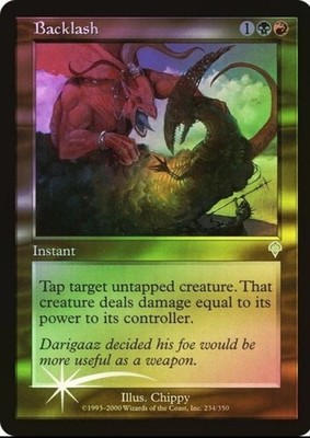 Magic the Gathering BACKLASH #234/350 Invasion Gold Foil Uncommon NM 2000