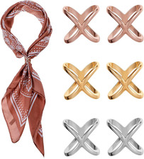 X Shape Scarf Ring Wonderful Scarf Clip Scarves Buckle Holder Scarf Slide Pin