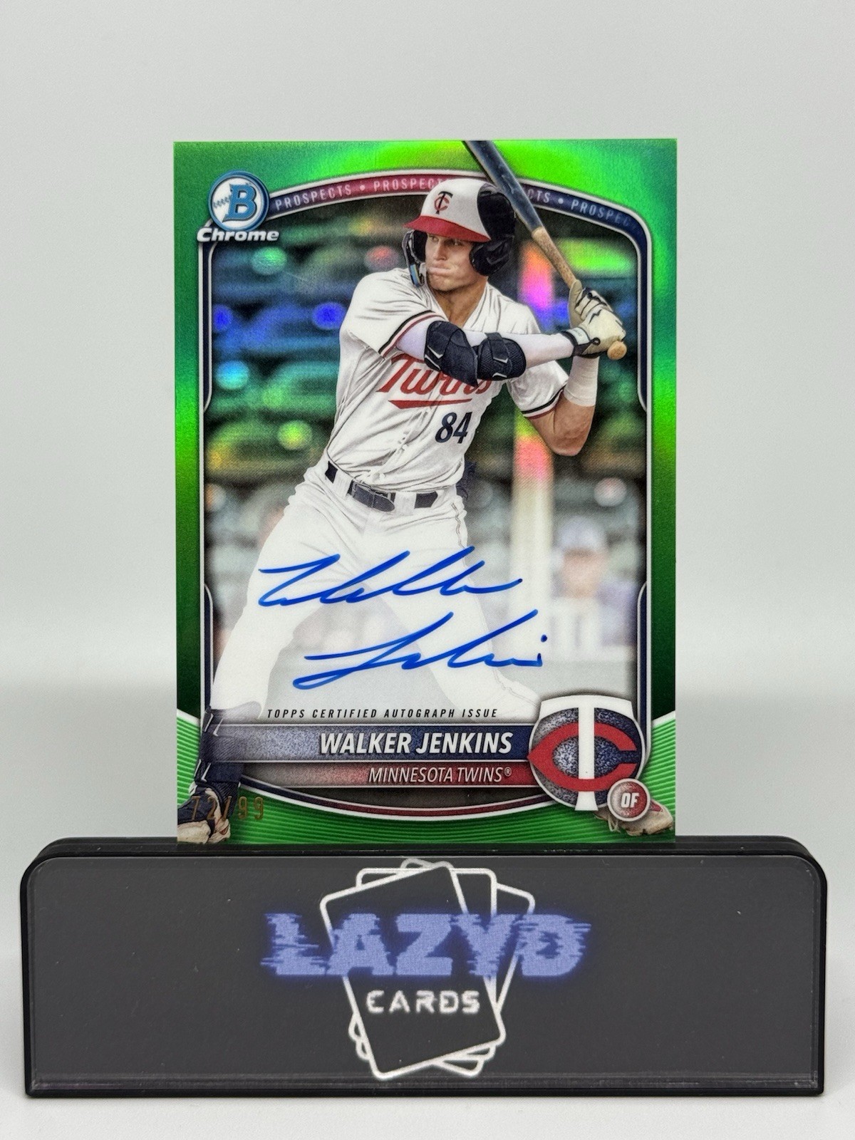 Walker Jenkins 2025 Bowman Chrome Green Refractor Auto #CPA-WJ /99