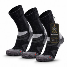 3 Paar Trekkingsocken Merino VIVAYO Wandersocken Funktionssocken Herren & Damen