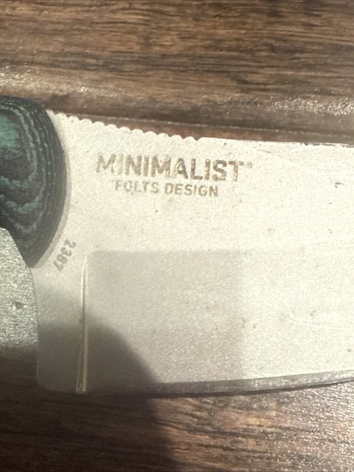 ¡Cuchillo de hoja fija CRKT Minimalist 2387 Folts Design! ¡Con funda! Foto 3 de 4