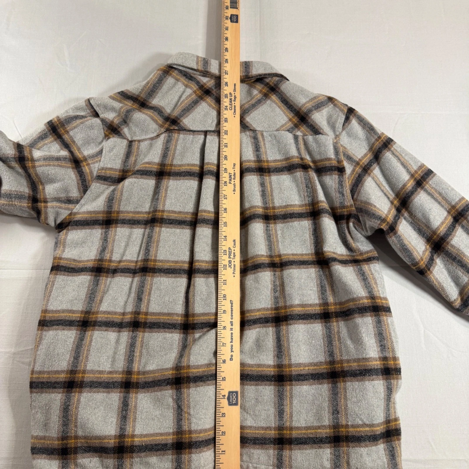Simply Southern Shirt Jacket Mens M Gray Plaid Sherpa Lined Flannel Button Up - product detail image 6
