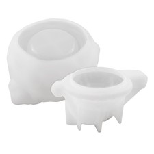 Christmas Jar Silicone Molds Handmade Snowman Jewelry Container Casting Mold