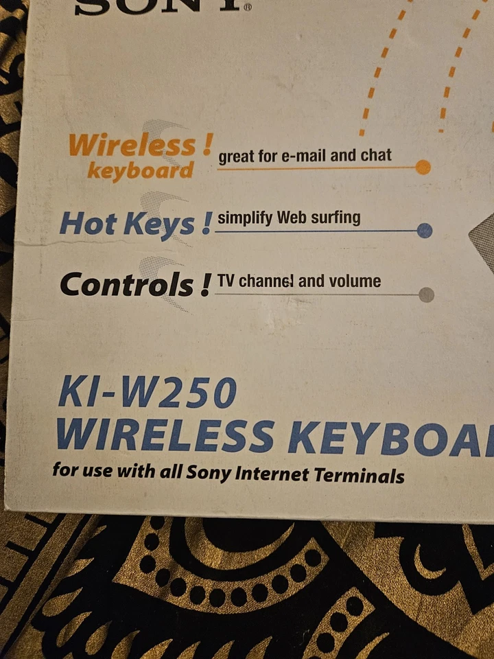 Sony KI-W250 Wireless Keyboard Remote for Sony Internet Terminal New - Free SH - Image 2 of 4