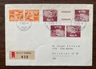 Nice SWITZERLAND 1950 Tete beche + gutter pair  First Day Cover  Sc# 328 and 332