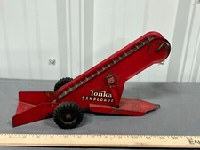 Vintage Tonka Pressed Steel Sandloader With Working Conveyer Belt