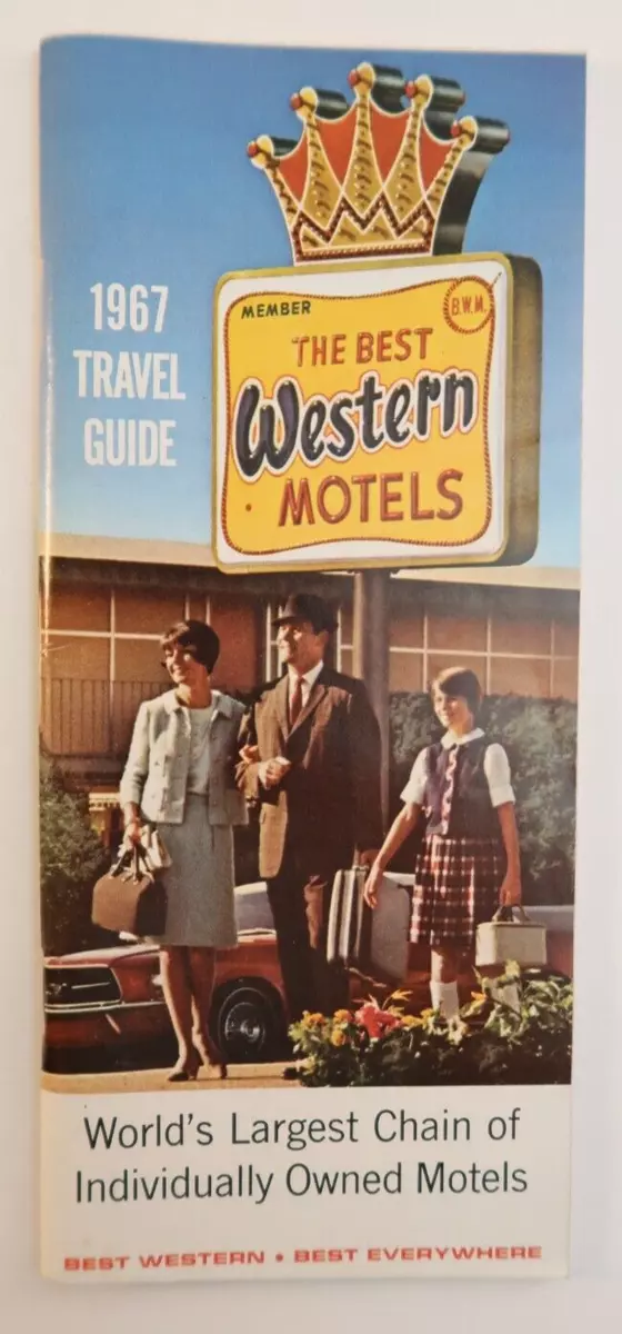 1967 Travel Guide The Best Western Motels Hotel Vintage Travel Souvenir Pamphlet