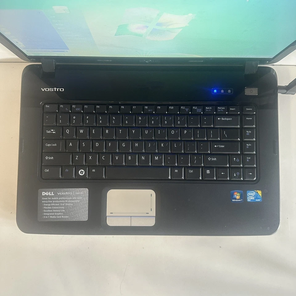 Dell Vostro 1015 15.6” Core 2 Duo 2GB RAM 250GB HDD Windows 7 - Image 3 of 4