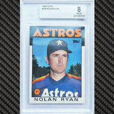 1986 Topps #100 Nolan Ryan Beckett 8 NM/MT Houston Astros Baseball Card