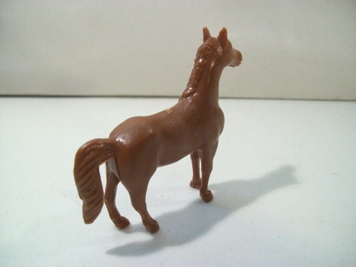 Figura de caballo de plástico marrón Tootsietoy, vintage - Imagen 3 de 4