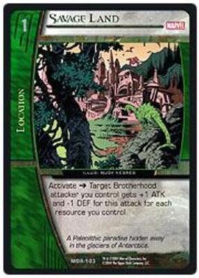 VS System: Savage Land [Played] Marvel Origins TCG CCG Classic Marvel DC DH Dark