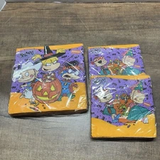 Vintage Nickelodeon Rugrats Halloween Napkins 3 Packs , 2 Sizes Designware NEW