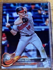 2018 Topps Series 1 #62 Austin Hays Rookie Card Baltimore Orioles MLB Baseball. rookie card picture