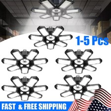 1-5PCS Garage Light Super Bright 178LED Work Shop Ceiling Lights Deformable Bulb