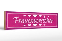 Holzschild Spruch 46X10 Cm Frauenversteher Herzen Geschenk Deko Schild