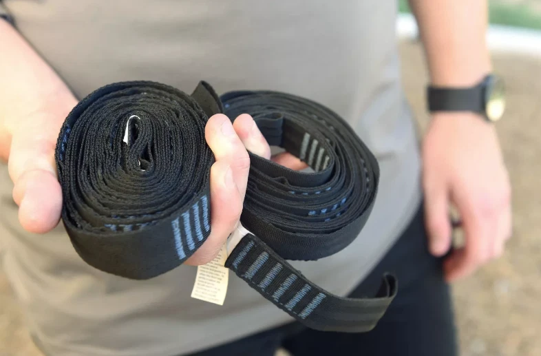 Equip Hammock Straps Black 97603 Reinforced Stitching 250 lb per strap 9.6' x 1" - Image 2 of 4