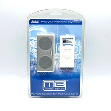 JLab Mini Blaster Portable Speaker for iPod nano Gen 2 - White - New & Sealed