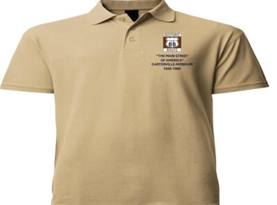 US ROUTE 66 *CARTERVILLE-MISSOURI* EMBROIDERED POLO SHIRT/SWEAT/JACKET.