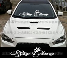 Stay Classy Crown Windshield Banner Sticker Jdm Kdm Euro Decal Boost Stay Classy Crown Windshield Banner Sticker Jdm Kdm Euro Decal Boost