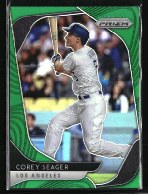 Corey Seager 2020 Panini Prizm Green #220 Baseball Card