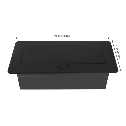 Connection Box Desktop Pop Up Presa Power Cover Box con 3 Prese e 2 Porte USB - Foto 3 di 12