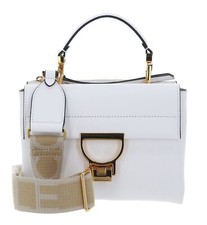 COCCINELLE borsa a tracolla Handbag Grained Leather Brillant White