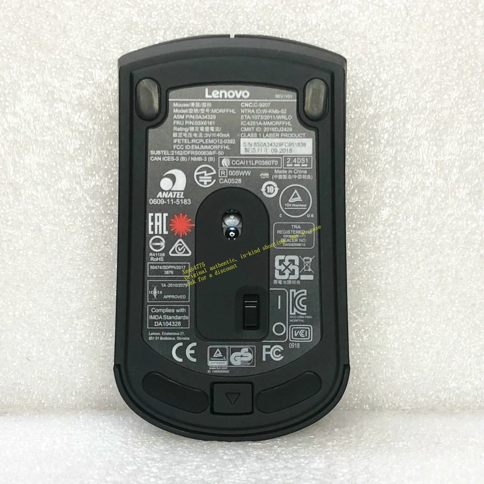 Thinkpad Wireless Mouse Lenovoo Laptop MORFFHL Classic Laser 0A34329 - Image 3 of 4