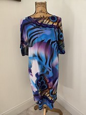 AA Studio Women's Short Peek a Boo Sleeve Dress Sz 10 Round Neck Polyester Blend