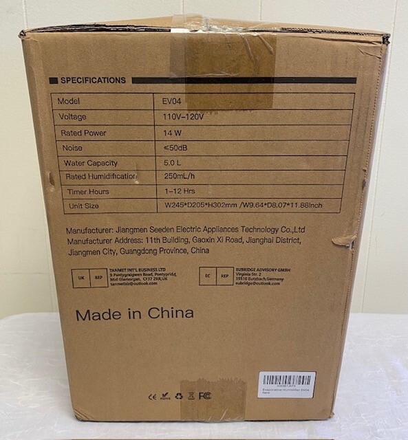 NEW Filter Timer Digital Display 5L Top Fill Evaporative No-Mist Humidifier