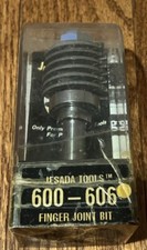 USA JESADA 600-606 BOX JOINT ROUTER BIT W/ 1/2" SHANK AND CASE WOODWORKING