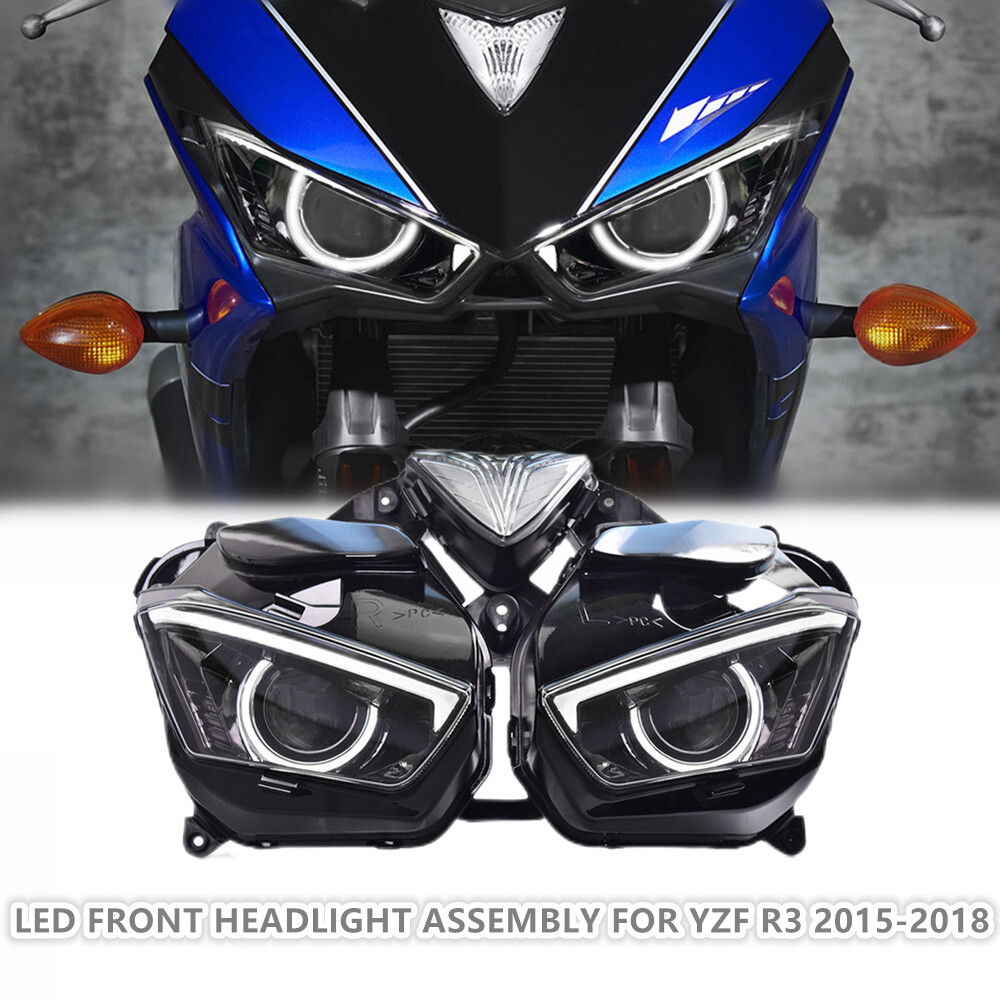 Full LED Headlight Assembly for Yamaha YZF R3 15-18 Sportbike